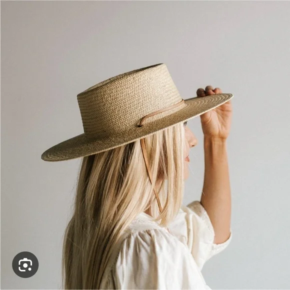 GIGI PIP Tan Wide-Brim Hat - Picture 9 of 9